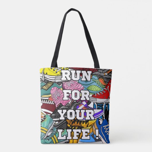 Bold Pop Art Runner Jogger Tasche (Rückseite)