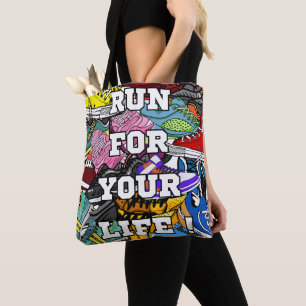 Bold Pop Art Runner Jogger Tasche