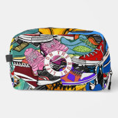 Bold Pop Art Runner Jogger Waschbeutel (Vorderseite)