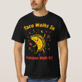 Bold Pop Art Taco Graphic T - Shirt (Vorderseite)