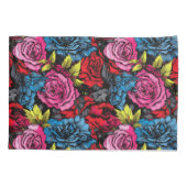 Bold Punk Blooms Floral  Kissenbezug (Rückseite)