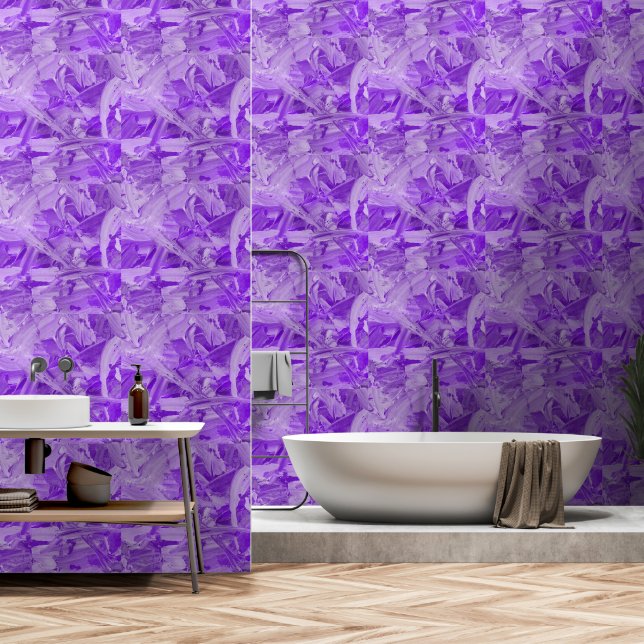 Bold Purple Tapete (Badezimmer)