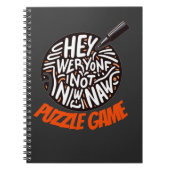 Bold Puzzle Quote Typography Art Notizblock (Vorderseite)
