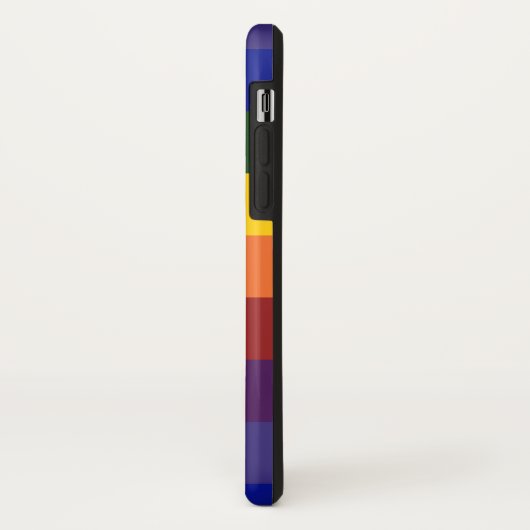 Bold Rainbow Checkerboard Pattern Case-Mate iPhone Hülle (Hinten/Links)