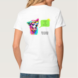 Bold Rainbow Dog Walker Pet Sitter T-Shirt
