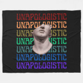 Bold Rainbow Griechische Statue Fleecedecke (Vorderseite (Horizontal))