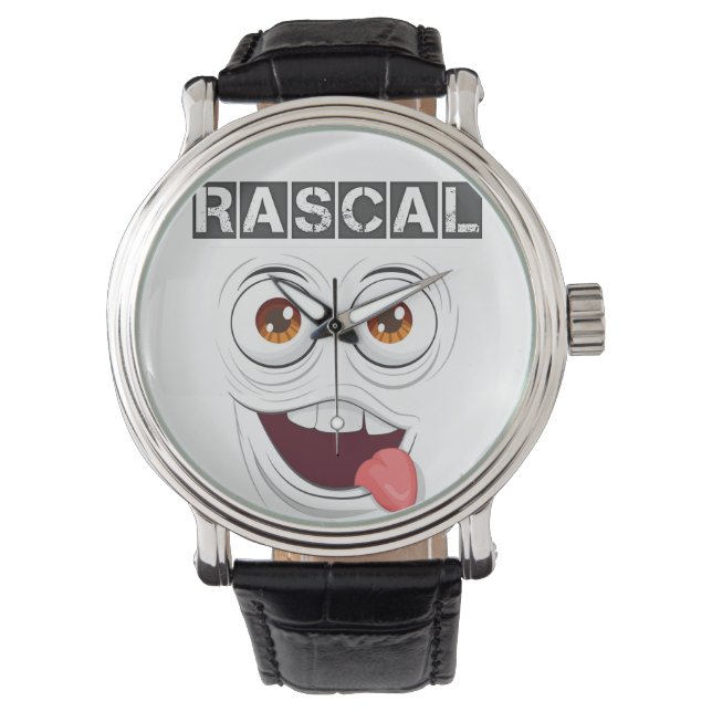 Bold Rascal Custom Watch Fun & Fierce Stile Armbanduhr (Vorderseite)