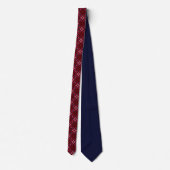 Bold Red Abstract Poinsettia Neck Tie Krawatte (Rückseite)