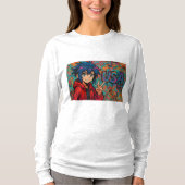 Bold Red Anime USA Graphic T-Shirt (Vorderseite)