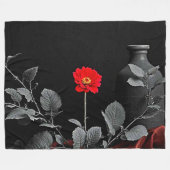 Bold Red Awakening Fleecedecke (Vorderseite (Horizontal))