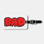 Bold Red Bad Graffiti Style Text Gepäckanhänger (Vorderseite horizontal)