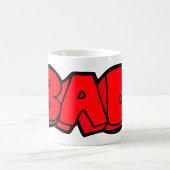 Bold Red Bad Graffiti Style Text Kaffeetasse