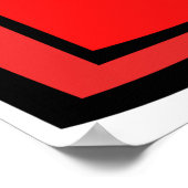 Bold Red Bad Graffiti Style Text Poster (Ecke)