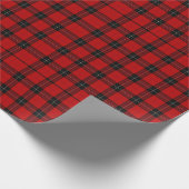 Bold Red & Black Tartan Plaid Seamless Pattern Geschenkpapier (Ecke)