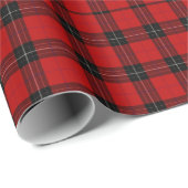 Bold Red & Black Tartan Plaid Seamless Pattern Geschenkpapier (Rolleneckpunkt)