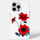 Bold Red Blossom Flo Case-Mate iPhone Hülle (Rückseite)