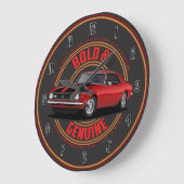 Bold Red Camaro Large Clock Große Wanduhr (Winkel)