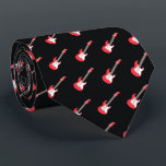 Bold Red Electric Guitar Black Rock Music Pattern Krawatte<br><div class="desc">Embrace the dark side of rock with this striking red electric guitar pattern set against a deep black background. The high-contrast design highlights the iconic silhouette of the electric guitar, evoking the energy of late-night concerts and heavy riffs. This edgy, minimalist pattern is a must-have for band members, guitarists, and...</div>