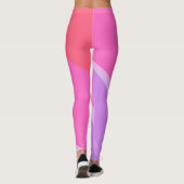 Bold Red Fade Abstrakt Leggings (Rückseite)