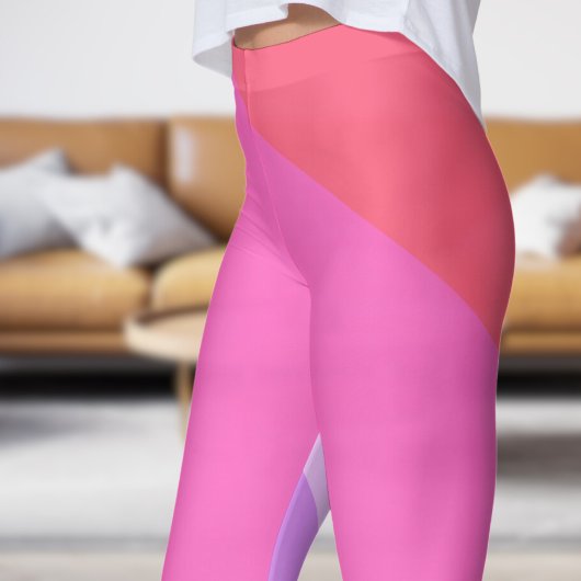Bold Red Fade Abstrakt Leggings