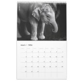 Bold Red Floral Kalender (Mär 2026)