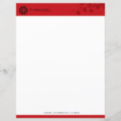 Bold Red Floral Letterhead (Vorderseite)