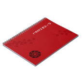 Bold Red Floral Notizblock (Linke Seite)