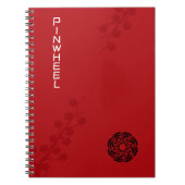 Bold Red Floral Notizblock (Vorderseite)