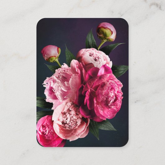 Bold Red Floral QR Code Wedding RSVP Platzkarte (Rückseite)