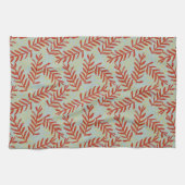 Bold Red Leaf Muster Küchentuch (Horizontal)
