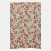 Bold Red Leaf Muster Küchentuch (Vertikal)