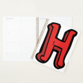 Bold Red Letter H Fun Alphabet Planer (Anzeige)