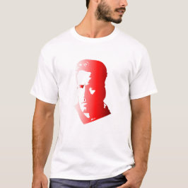 Bold Red Male Silhouette - Modern Artistic Portrai T-Shirt