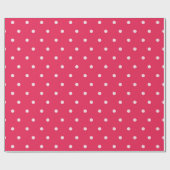 Bold Red Polka Dot Pattern Geschenkpapier (Flach)