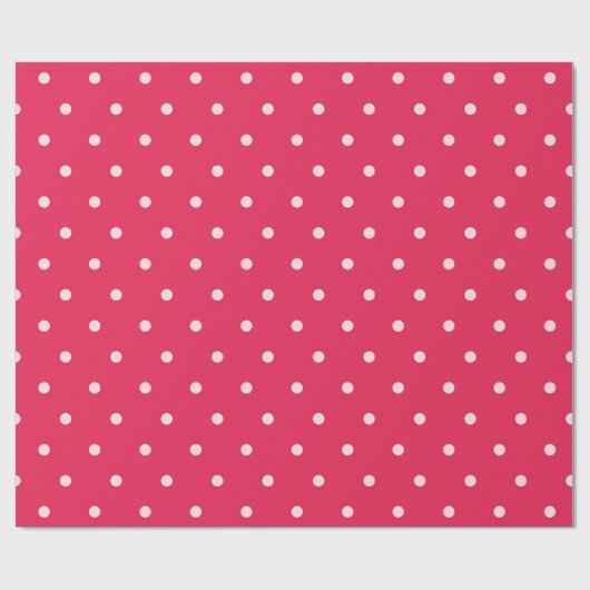 Bold Red Polka Dot Pattern Geschenkpapier (Flach)