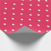 Bold Red Polka Dot Pattern Geschenkpapier (Ecke)