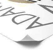 Bold Red Poppy Flowers Modern Botanical Art Poster (Ecke)