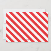 Bold Red Ribbon Christmas Card Feiertagskarte (Rückseite)