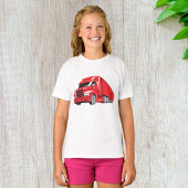 Bold Red Semi Truck Big Rig Trucker T-Shirt