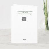 Bold RedTulips Osterkarte Feiertagskarte (Rückseite)