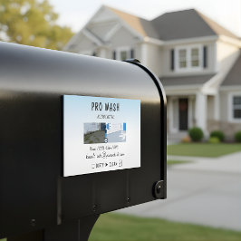 Bold Residential Pressure Washing Overlay Magnetische Visitenkarte