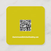 Bold Retro Citrus Wedding Begleitkarte (Rückseite)