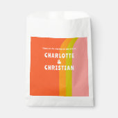 Bold Retro Citrus Wedding Geschenktütchen (Vorderseite)