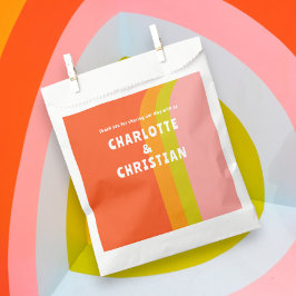 Bold Retro Citrus Wedding Geschenktütchen