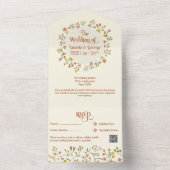 Bold Retro Earthy Tones | Alles in einem Einblick  All In One Einladung (Innen Boden)