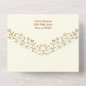 Bold Retro Earthy Tones | Alles in einem Einblick  All In One Einladung (Rückseite)