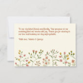 Bold Retro Earthy Tones | Dankeschön Karte (Rückseite)