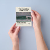 Bold Retro Editorial Photo Business Flyer (Gruppe)