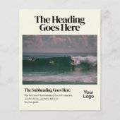 Bold Retro Editorial Photo Business Flyer (Vorne)