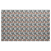 Bold Retro Geometric Orange Gray Schwarz-weiß Mix Stoff (Yard (91,4 cm))